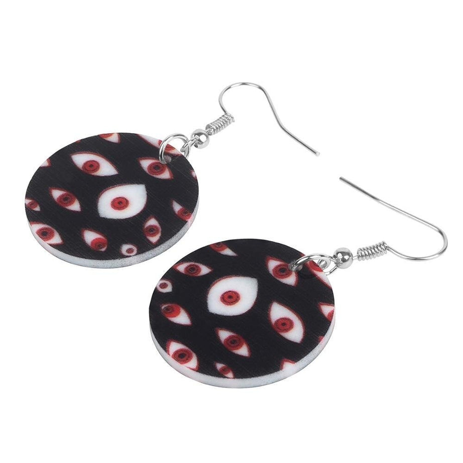 Y2k Weirdcore Acrylic Horror Eye Earrings