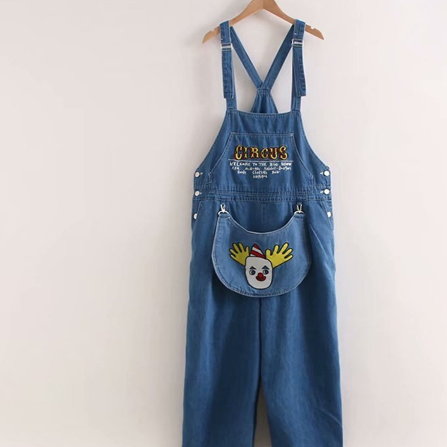 Y2k Weirdcore Style Denim Jumpsuit