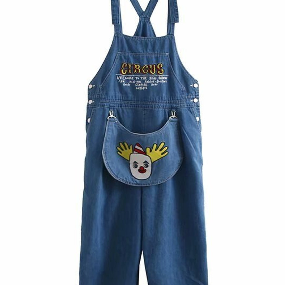 Y2k Weirdcore Style Denim Jumpsuit