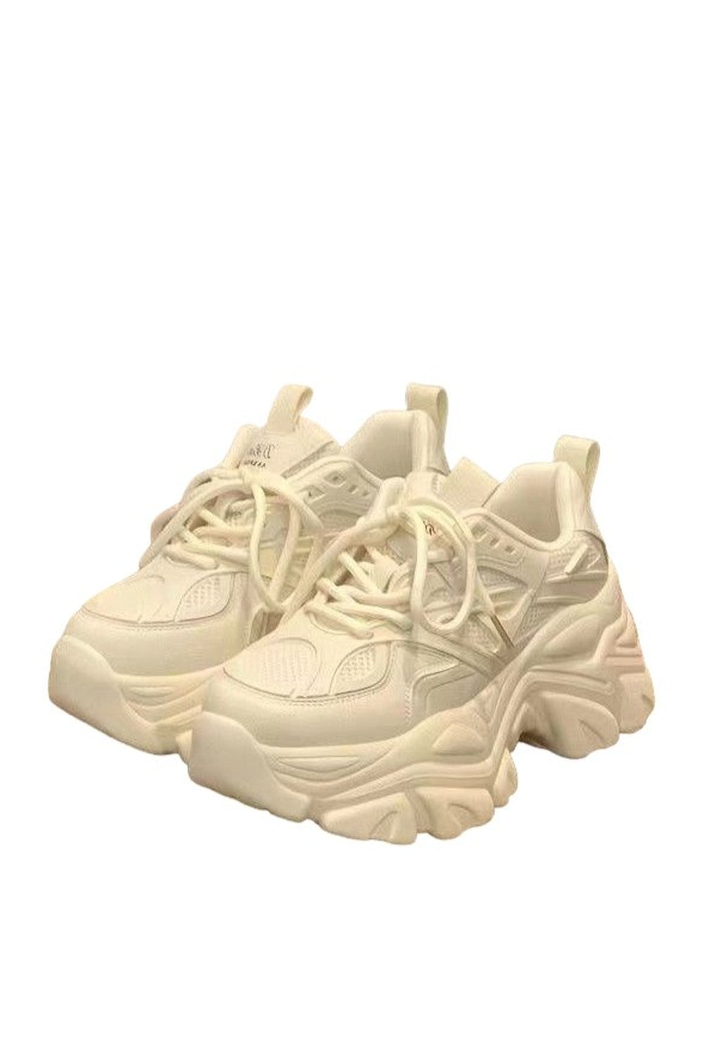 Y2k White Designer Platform Sneakers