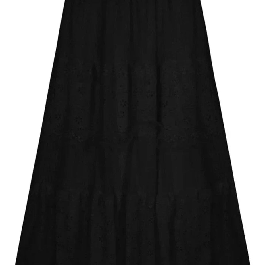 Y2k White Long Lace Skirt