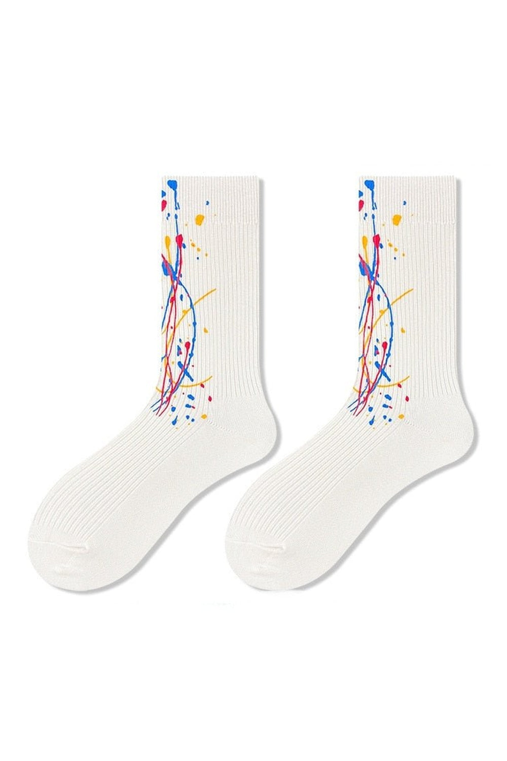 Y2k White printed socks