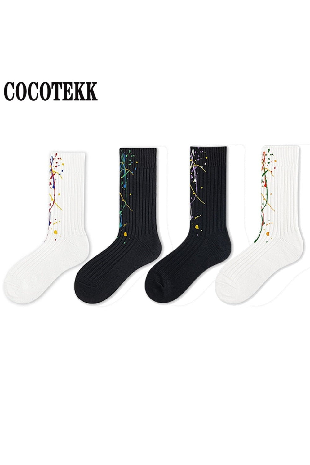 Y2k White printed socks