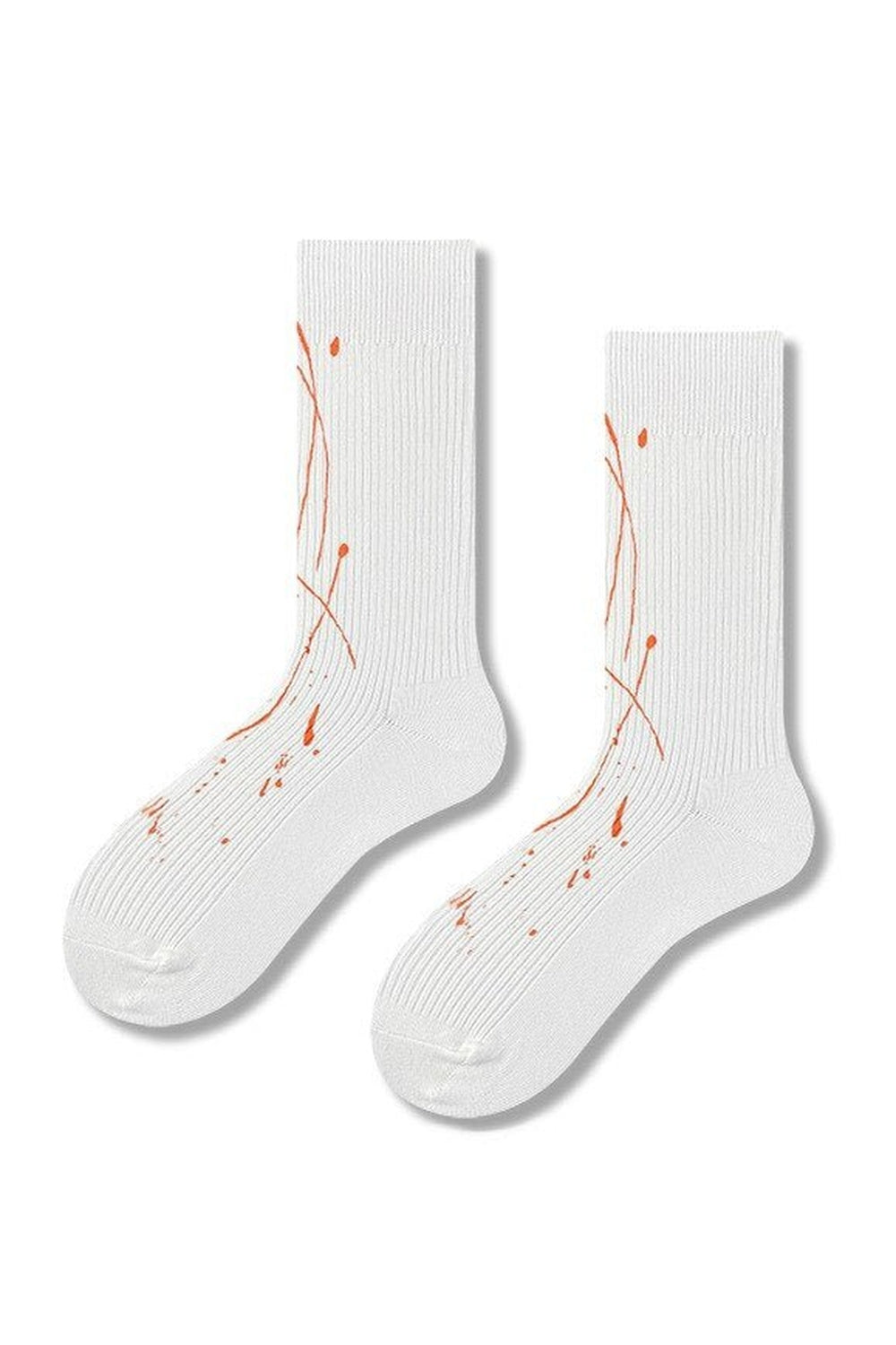 Y2k White printed socks