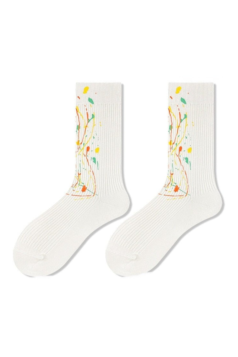 Y2k White printed socks