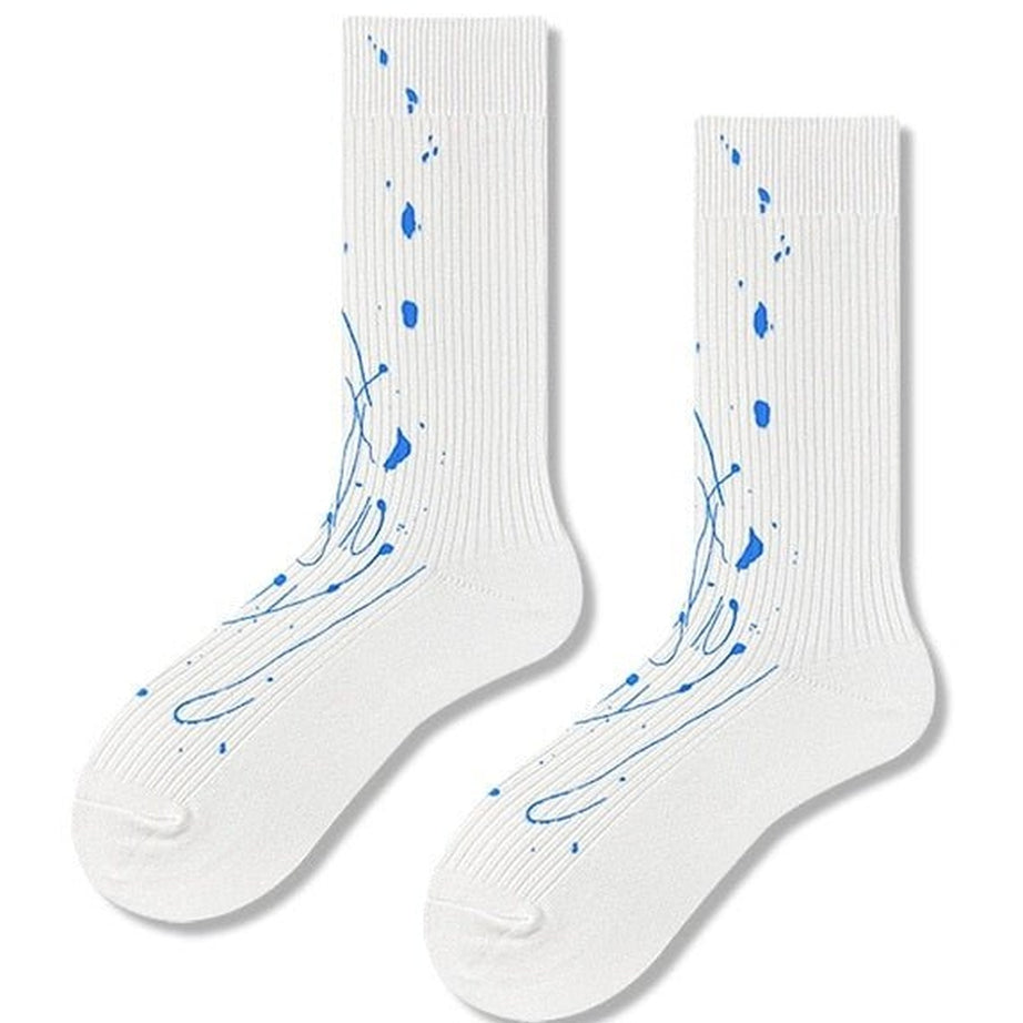 Y2k White printed socks