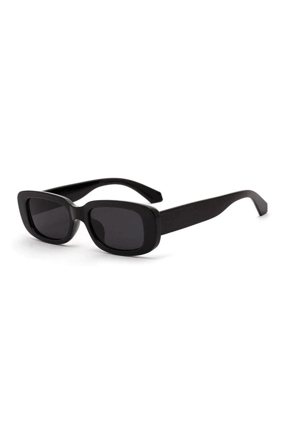 Y2k White Rectangular Sunglasses