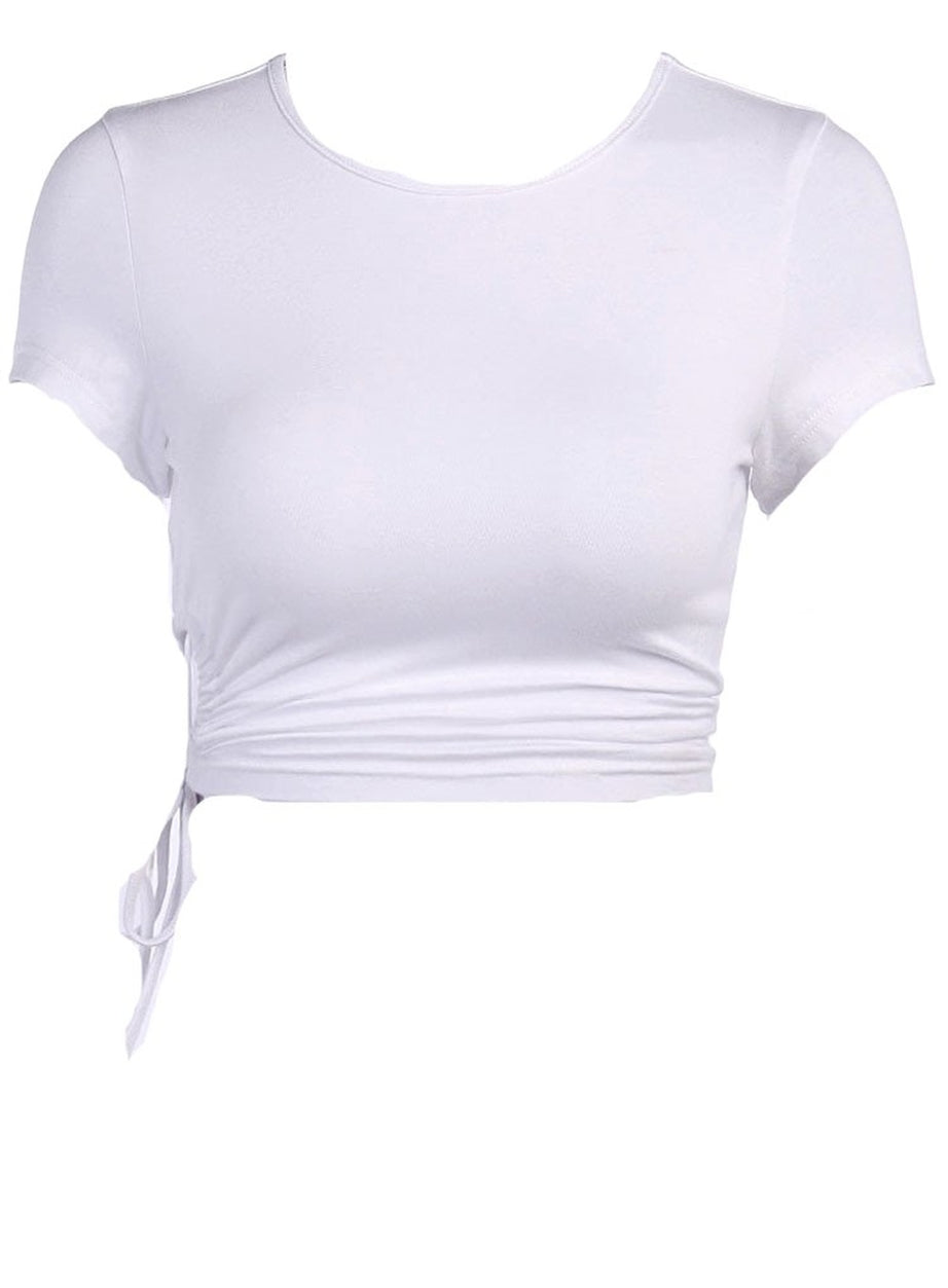 Y2k White Summer Crop Top