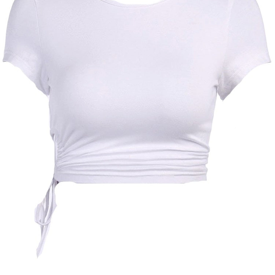 Y2k White Summer Crop Top