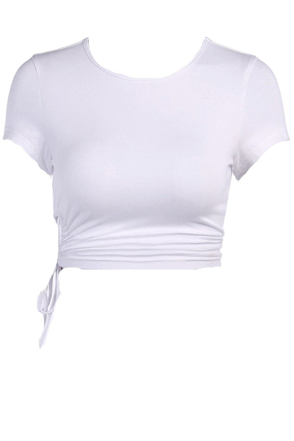 Y2k White Summer Crop Top