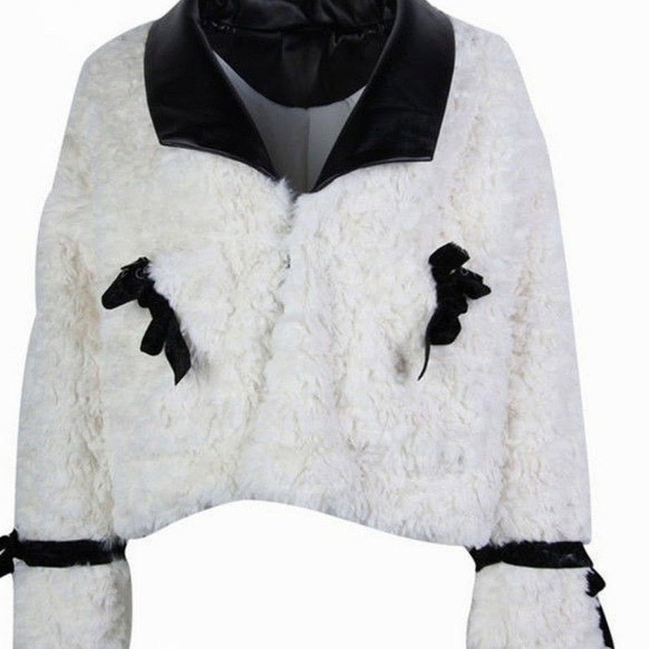 Y2k Winter Warm Faux Fur Coat