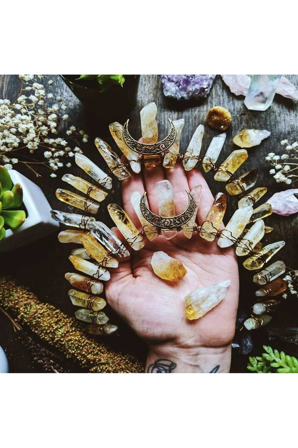 Y2k Witch Crystal Crown