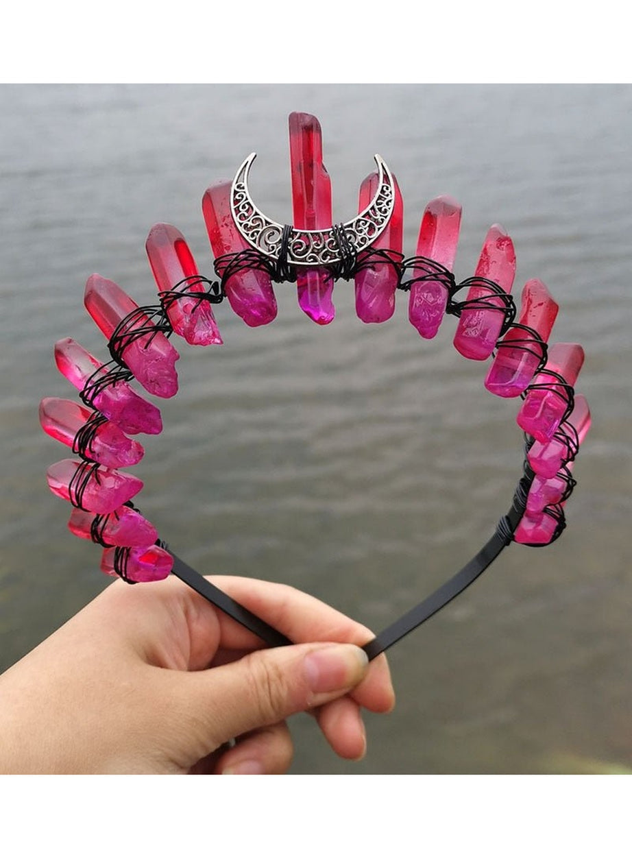 Y2k Witch Crystal Crown