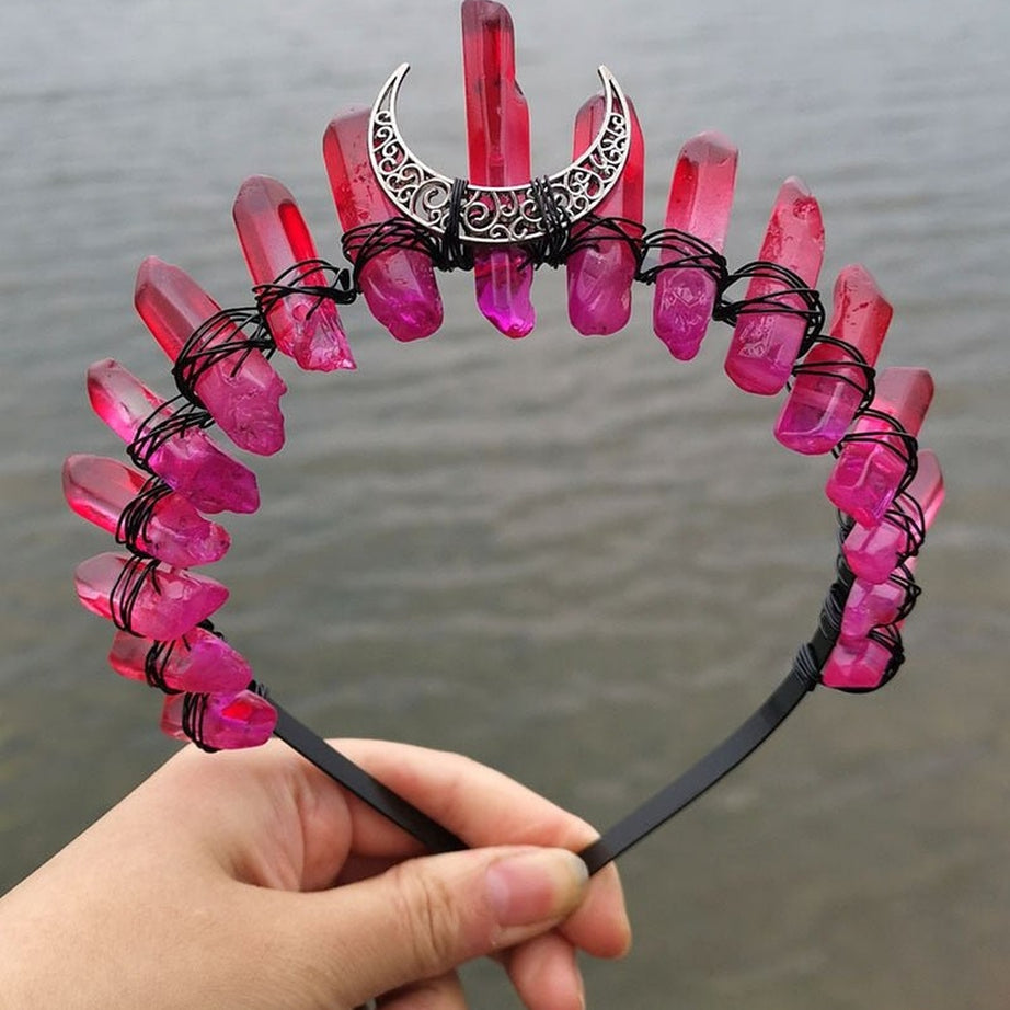 Y2k Witch Crystal Crown