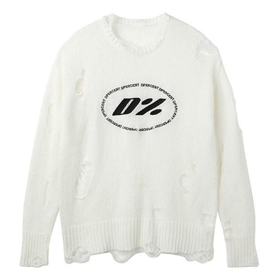 Y2k Aesthetic Hollow Out Sweater