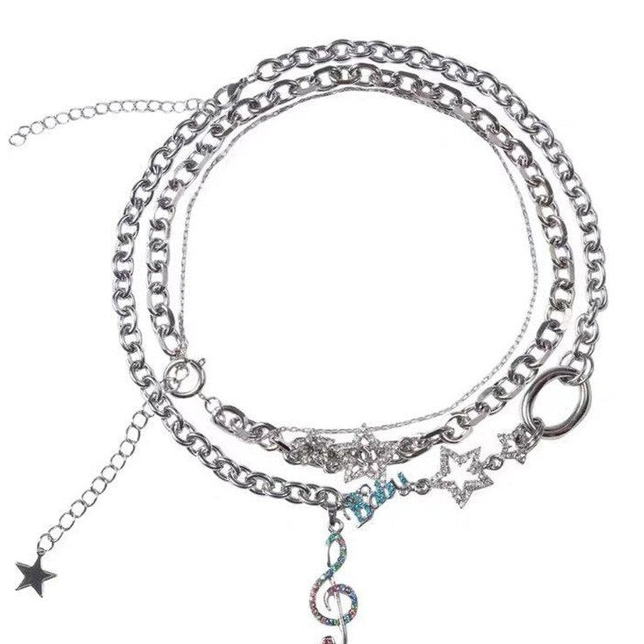 Y2k Aesthetic Shiny Star Necklace