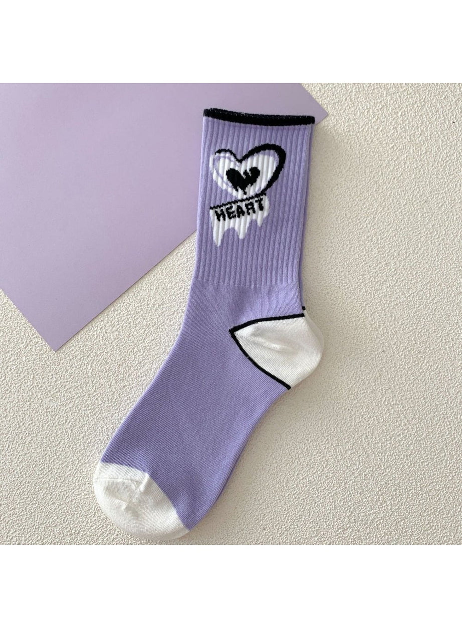 Y2k Aesthetic Striped Tube Socks