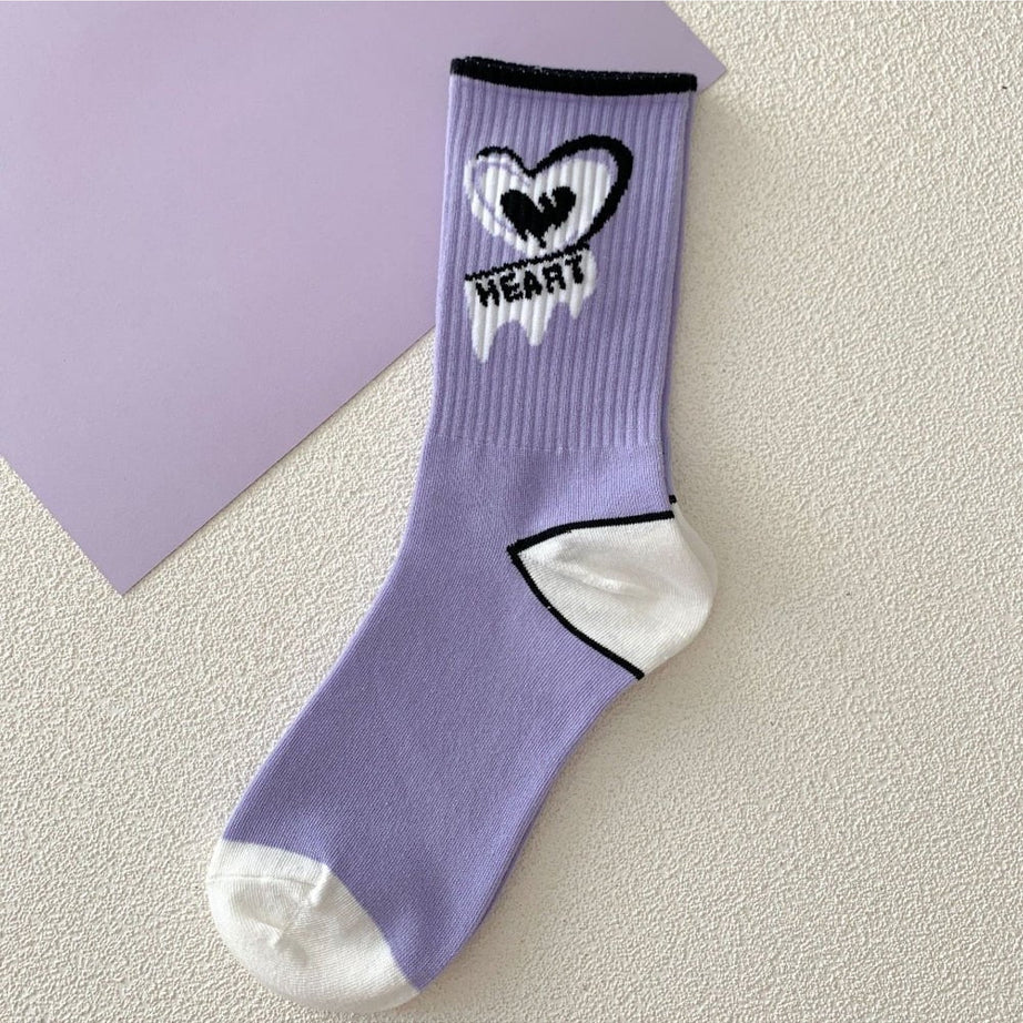 Y2k Aesthetic Striped Tube Socks