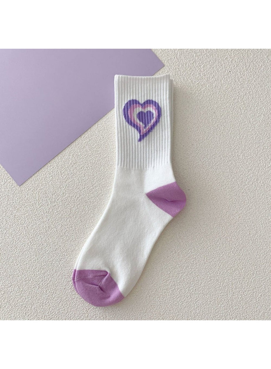 Y2k Aesthetic Striped Tube Socks