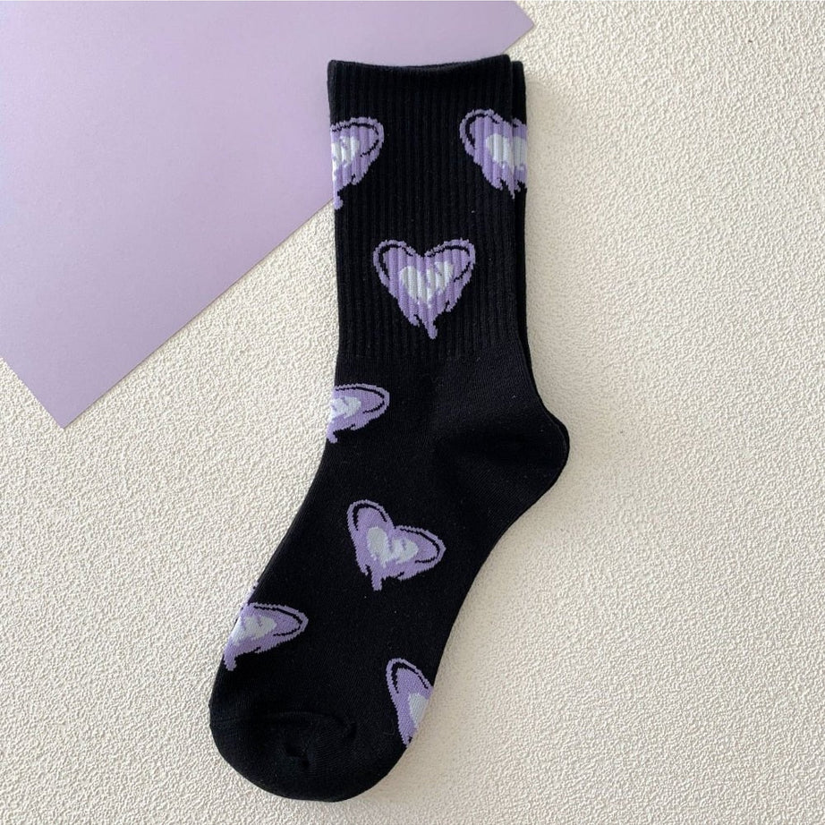 Y2k Aesthetic Striped Tube Socks