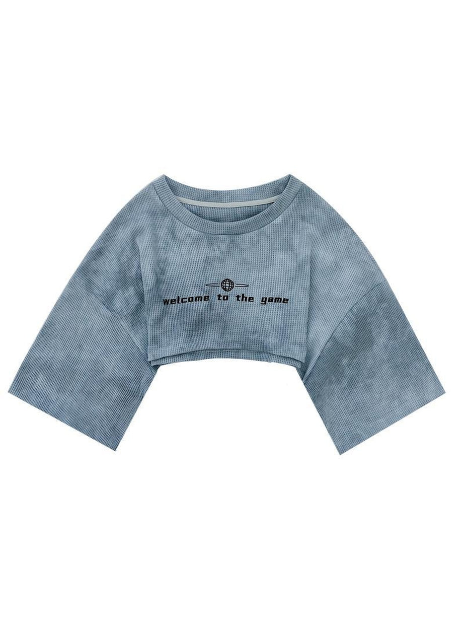 Y2k Aesthetic Tie Dye Crop Sweatshirt