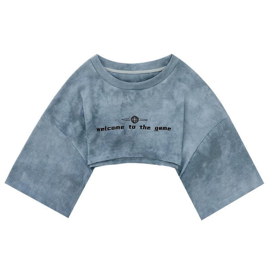 Y2k Aesthetic Tie Dye Crop Sweatshirt