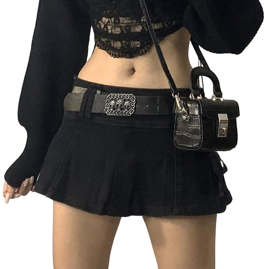 Y2k Alt Low Waist Mini Skirt