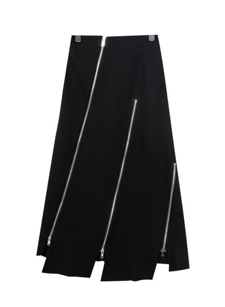Y2k Asymmetric maxi skirt