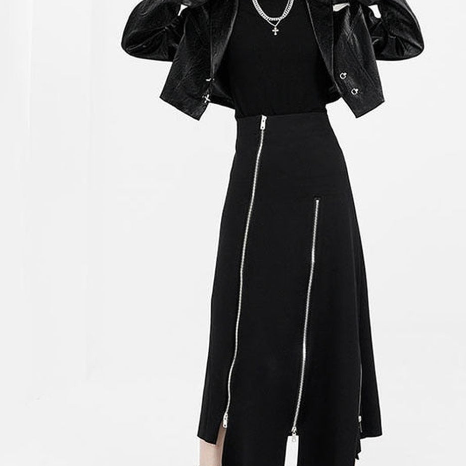 Y2k Asymmetric maxi skirt