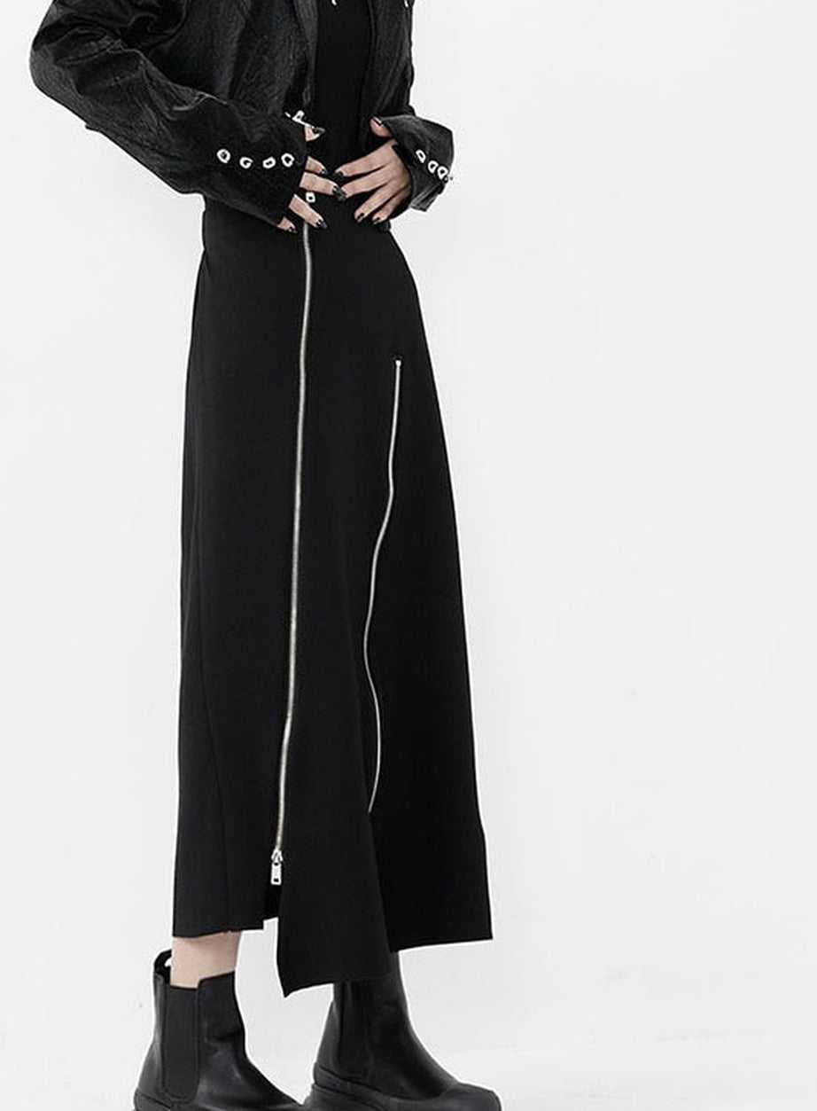 Y2k Asymmetric maxi skirt