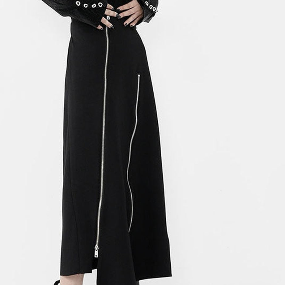 Y2k Asymmetric maxi skirt