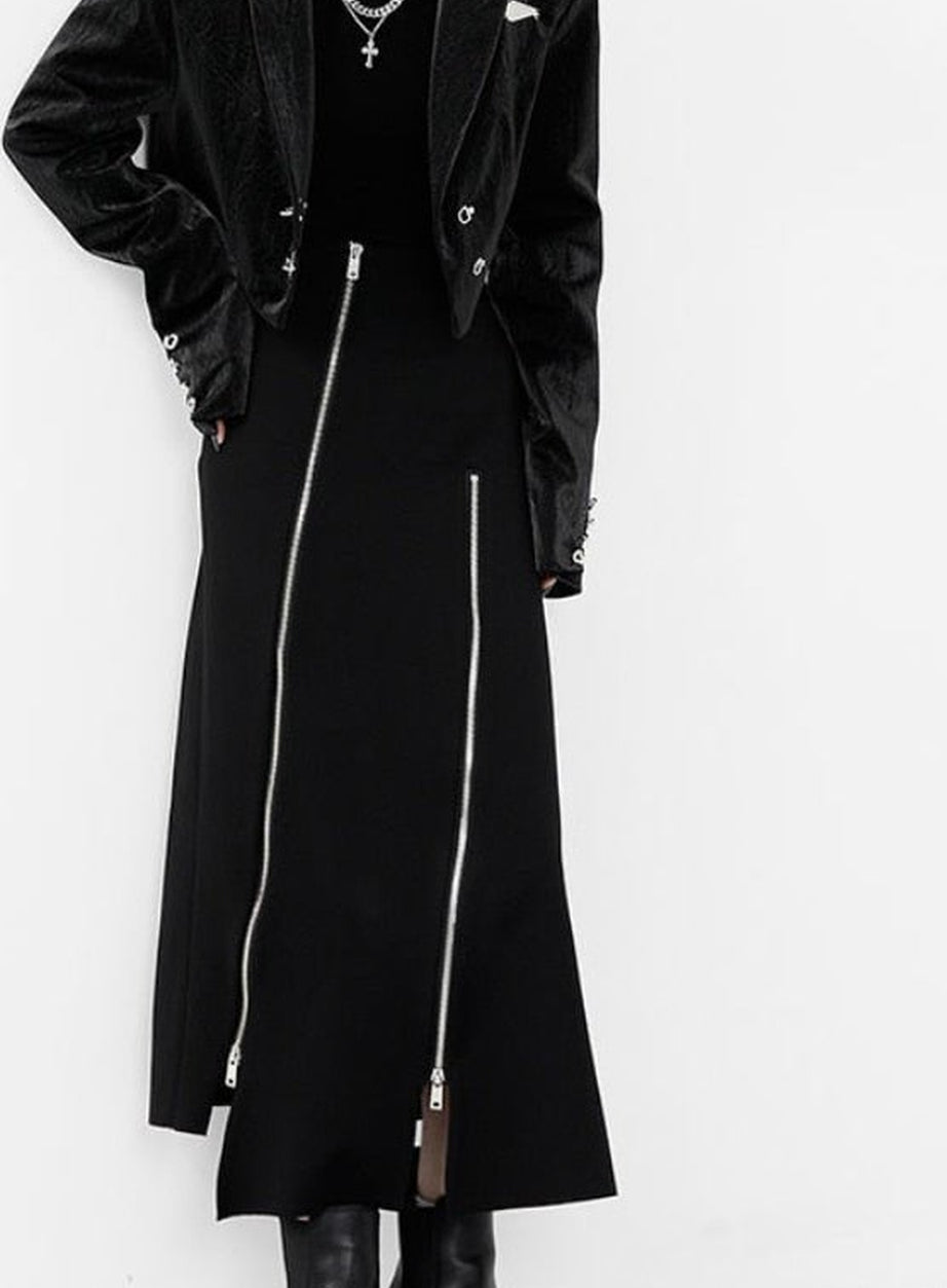 Y2k Asymmetric maxi skirt