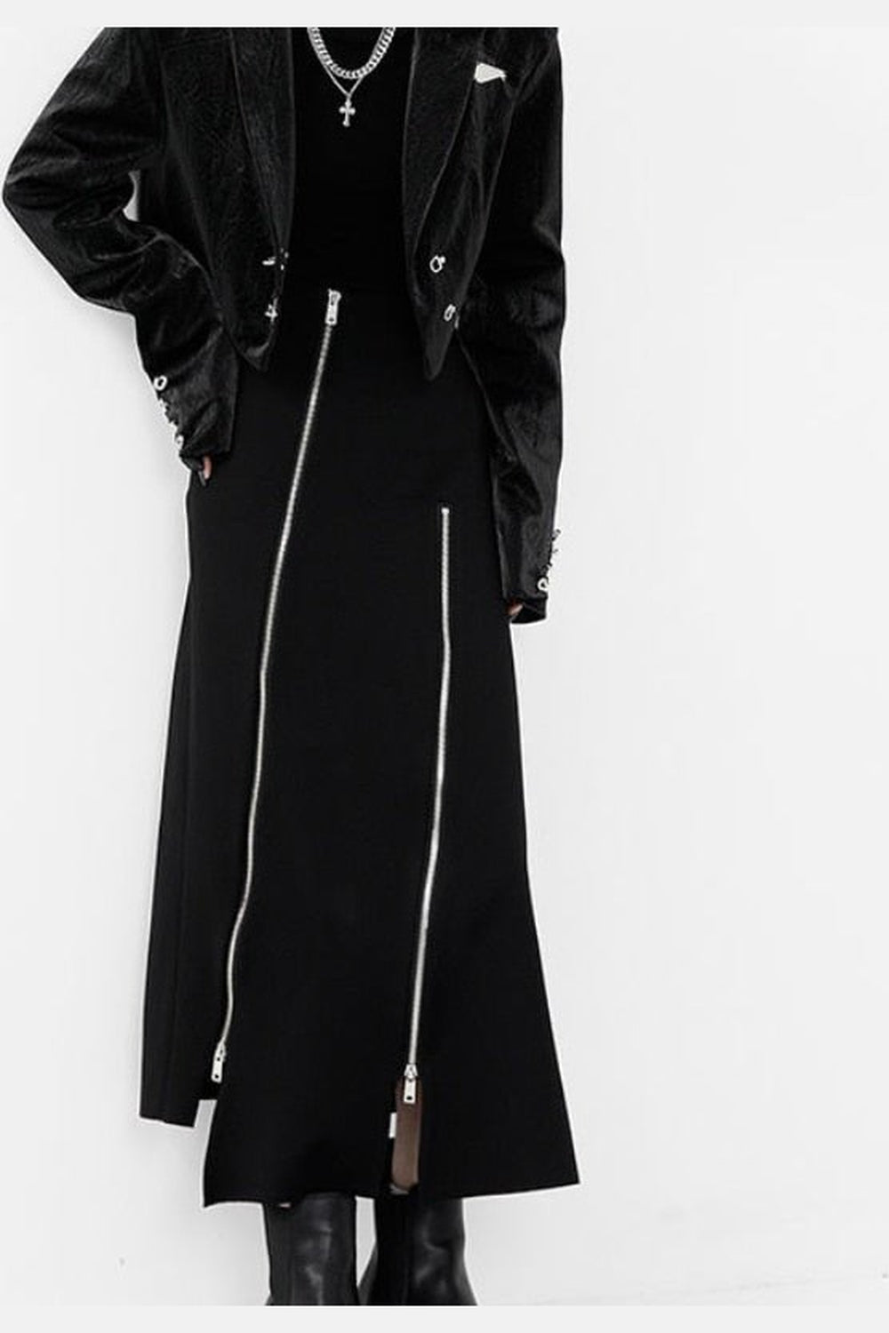 Y2k Asymmetric maxi skirt