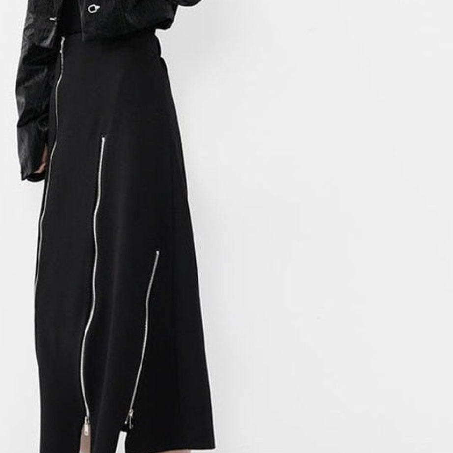 Y2k Asymmetric maxi skirt