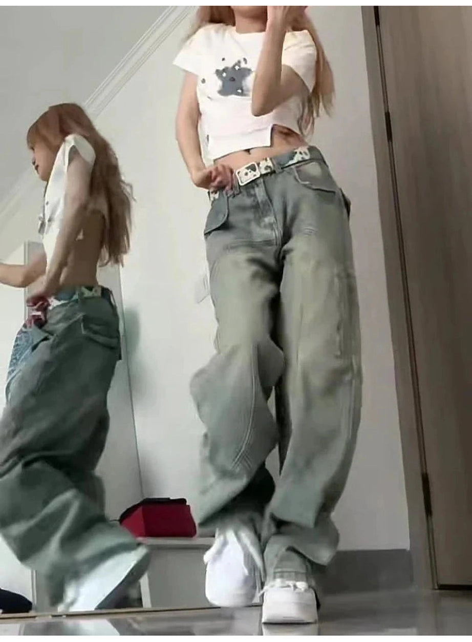Y2k Baggy Street Wide Leg Jeans