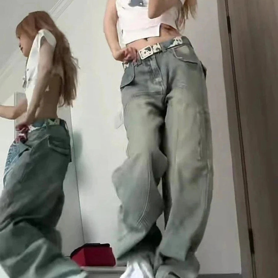 Y2k Baggy Street Wide Leg Jeans