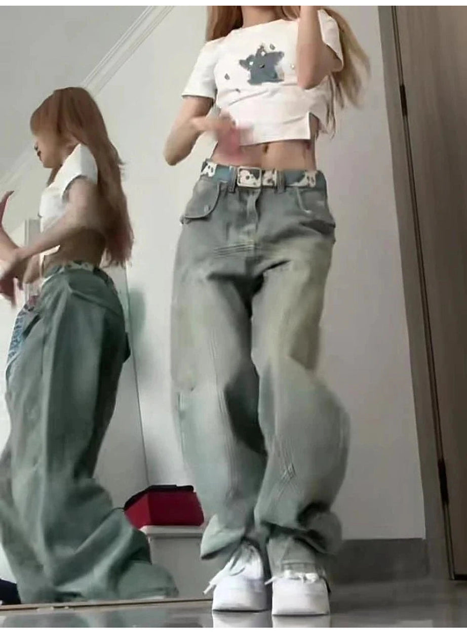 Y2k Baggy Street Wide Leg Jeans