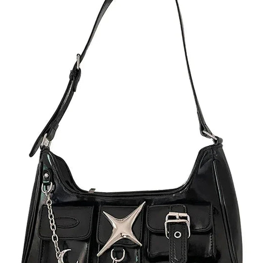 Y2k Black Chain Handbag