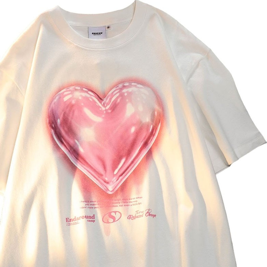 Y2k Bright Heart T-shirt