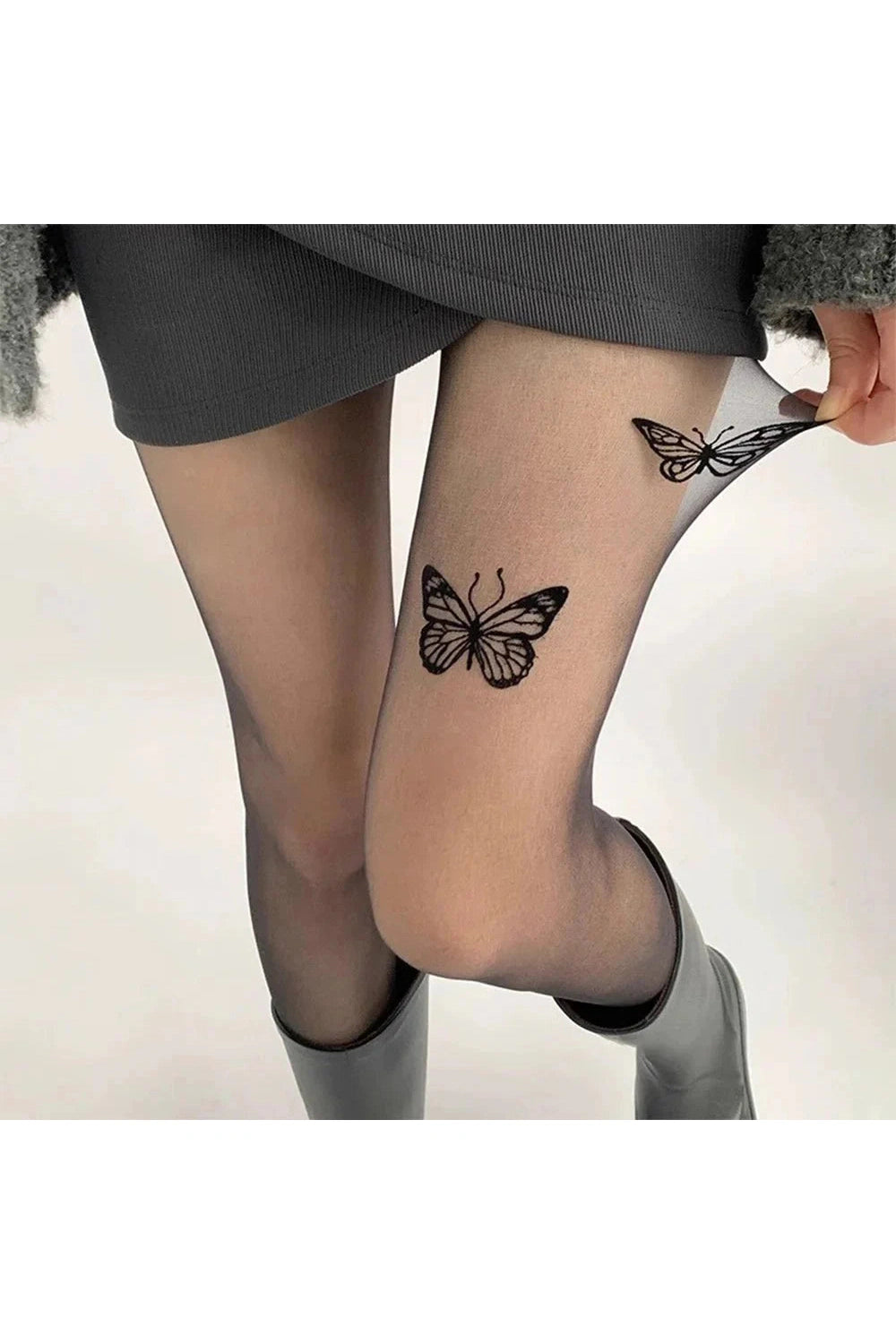 Y2k Butterfly Silk Tights