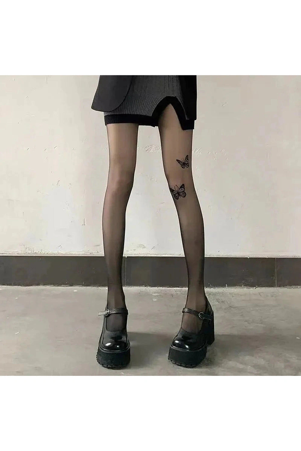 Y2k Butterfly Silk Tights