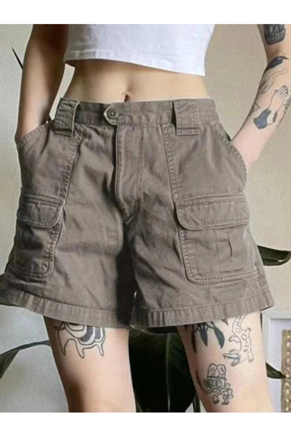 Y2k Cargo Denim Shorts