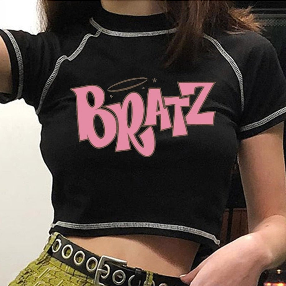 Y2k Crop Top "Bratz"