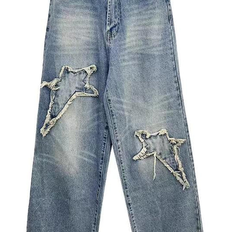 Y2k Embroidered Denim Pants