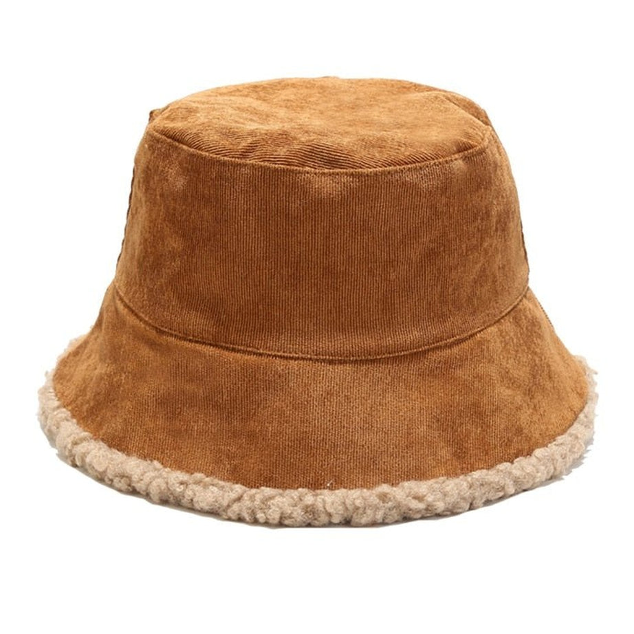 Y2k Faux Fur Bucket Hat