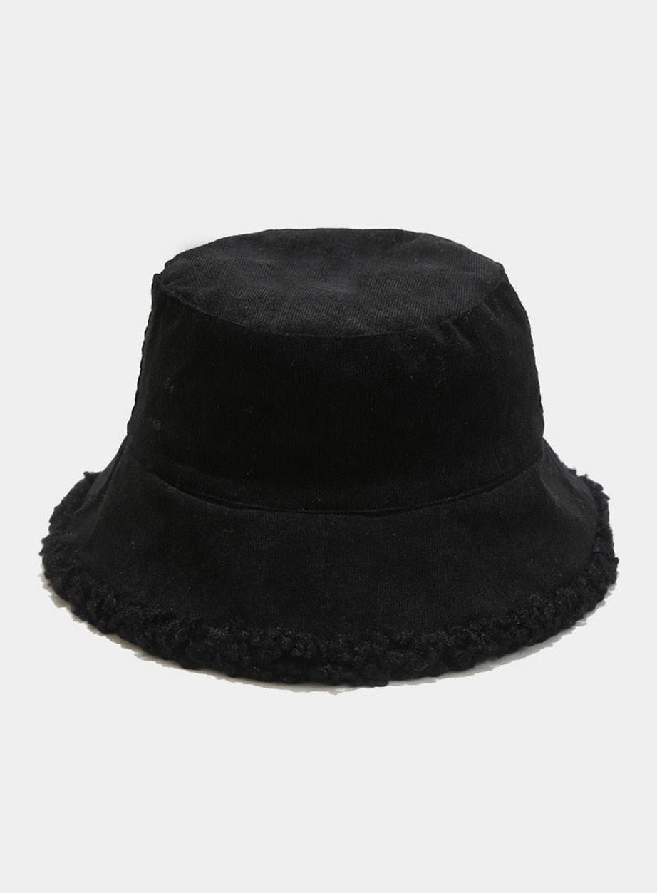 Y2k Faux Fur Bucket Hat