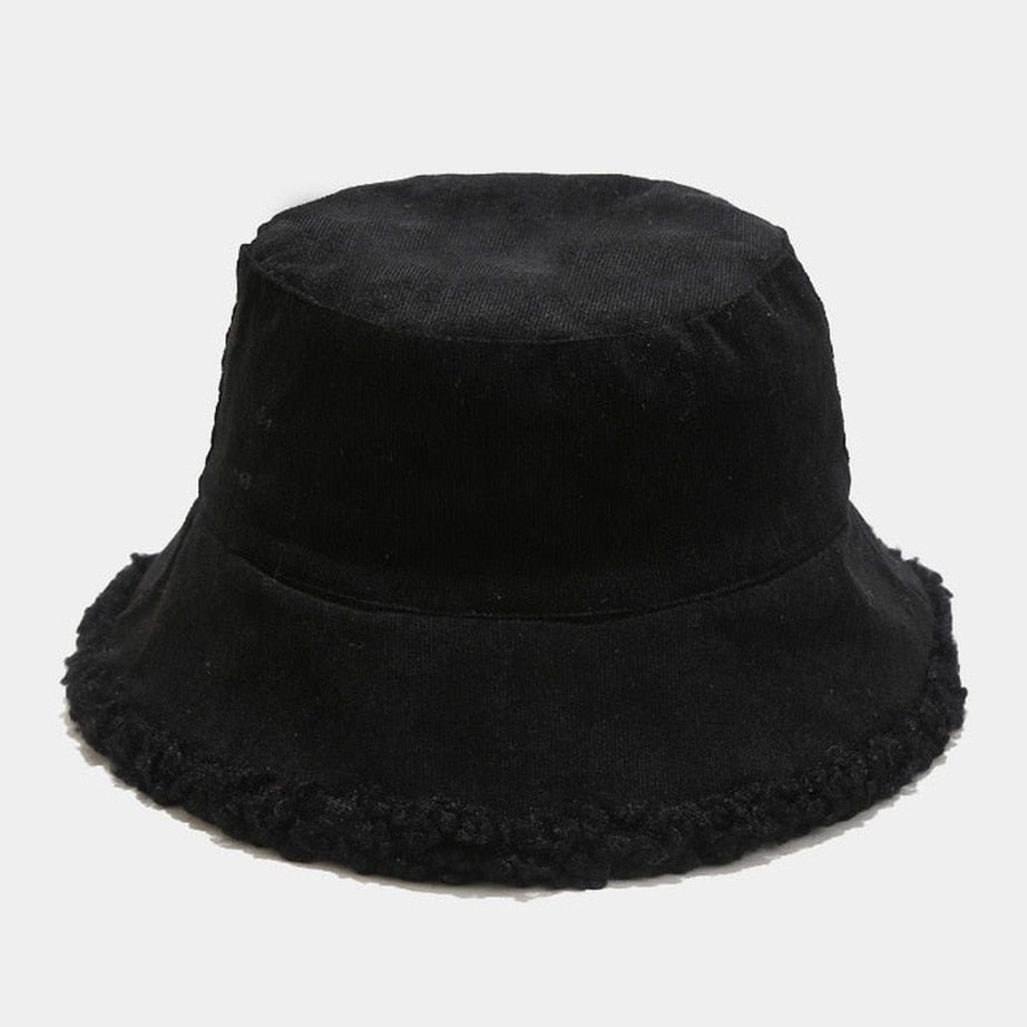 Y2k Faux Fur Bucket Hat