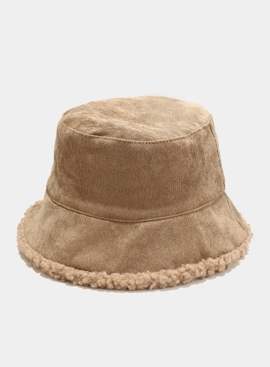 Y2k Faux Fur Bucket Hat