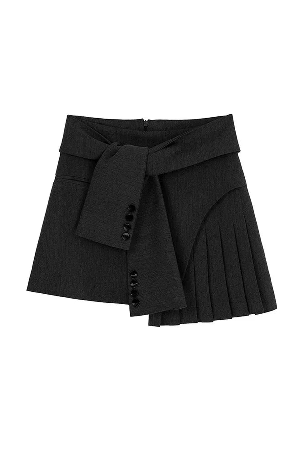 Y2k Acubi Pleated Mini Skirt