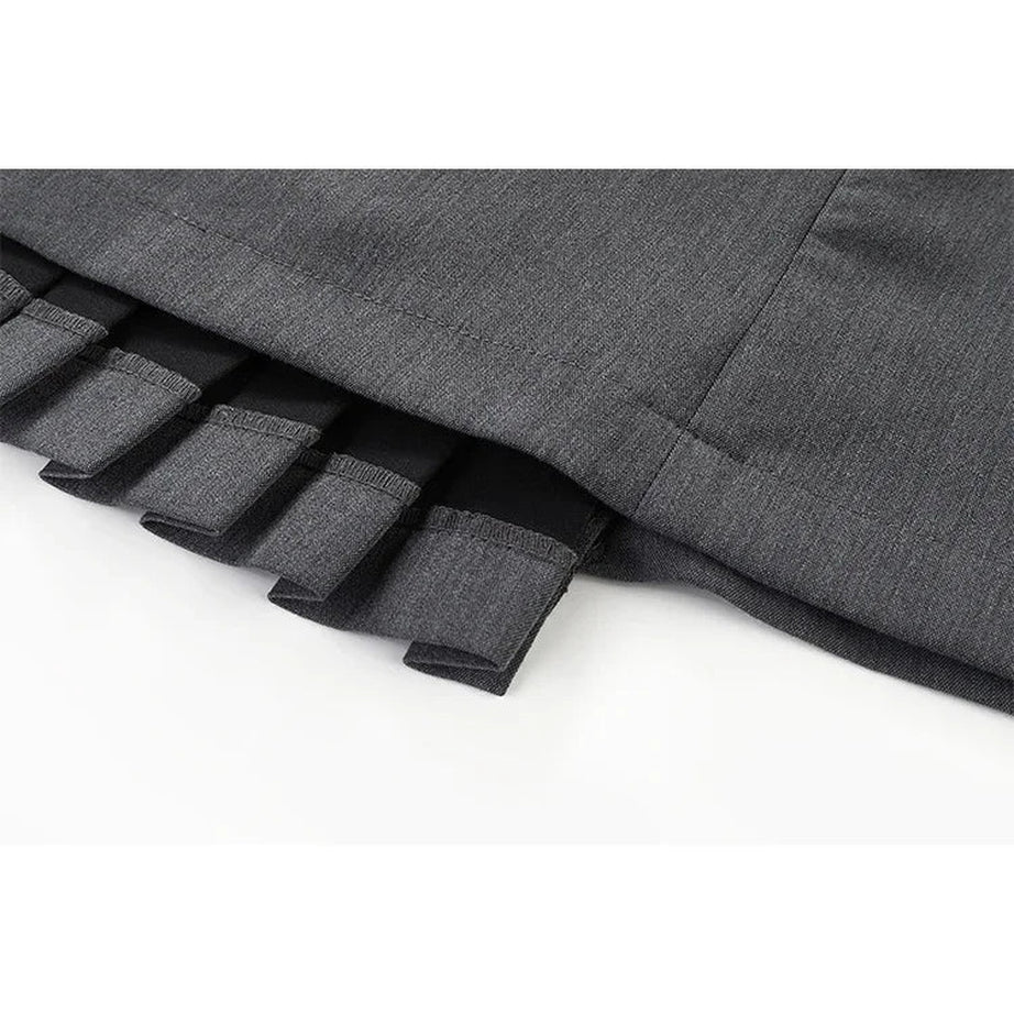 Y2k Acubi Pleated Mini Skirt